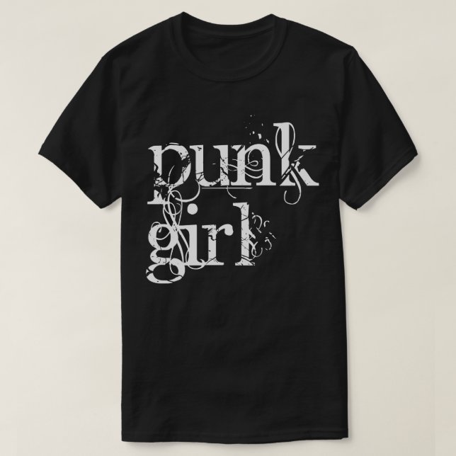 Camiseta garota punk (Frente do Design)