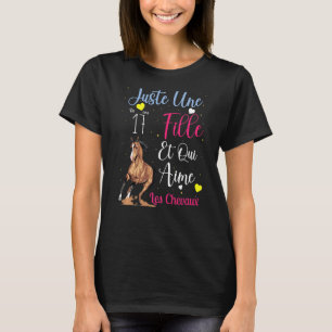 Camiseta Garota Que Ama Garota De Cavalo 17 Anos Aniversári