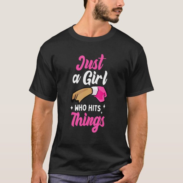 Camiseta Garota que bate na coisa (Frente)