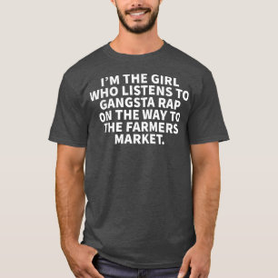 Camiseta Garota Que Escuta Gangsta Rap No Mar