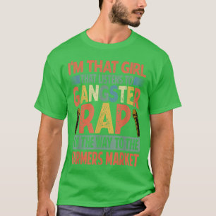 Camiseta Garota Que Escuta O Mercado De Produtores De Rap