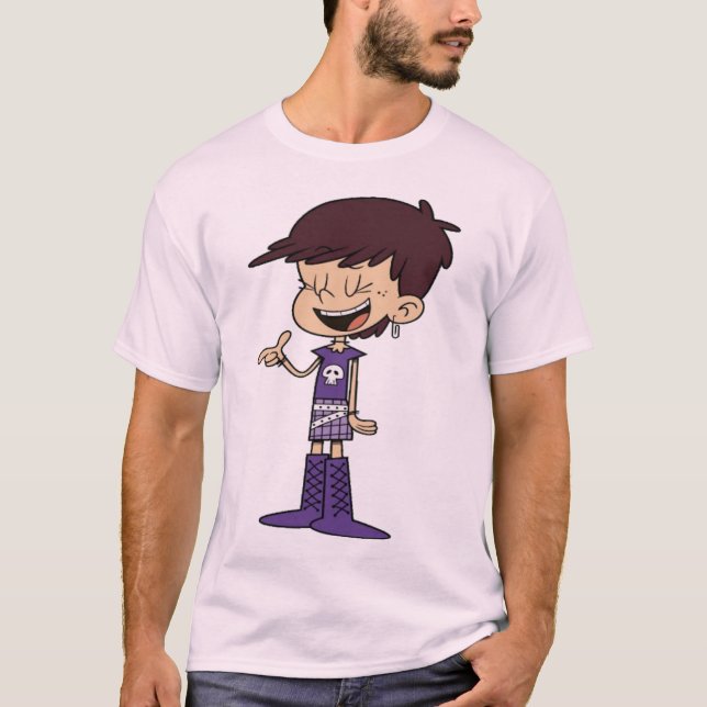 Camiseta Garota Rebelde de Botas Roxas (Frente)