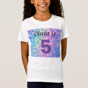 Camiseta Garota-reluzente 5 personalizada 