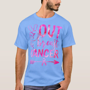 Camiseta Garota rosa de consciência do Cancer da paz