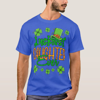 Camiseta Garota Rua Patrick Day Luckiest Filha Alguma Rua P