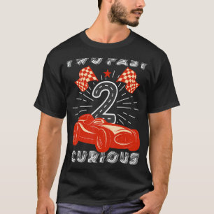 Camiseta Garota segundo aniversário Duas Corridas Curiosas
