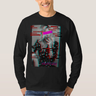 Camiseta Garota Sem Calor Estilo Estético Da Falha Antissoc