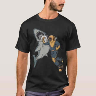 Camiseta Garota soco de tubarão menino