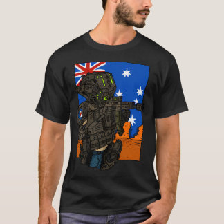 Camiseta Garota Soldier de Sci Fi australiana.