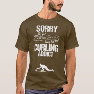 Camiseta Garota Super Curling Addicto Design Engraçado Para