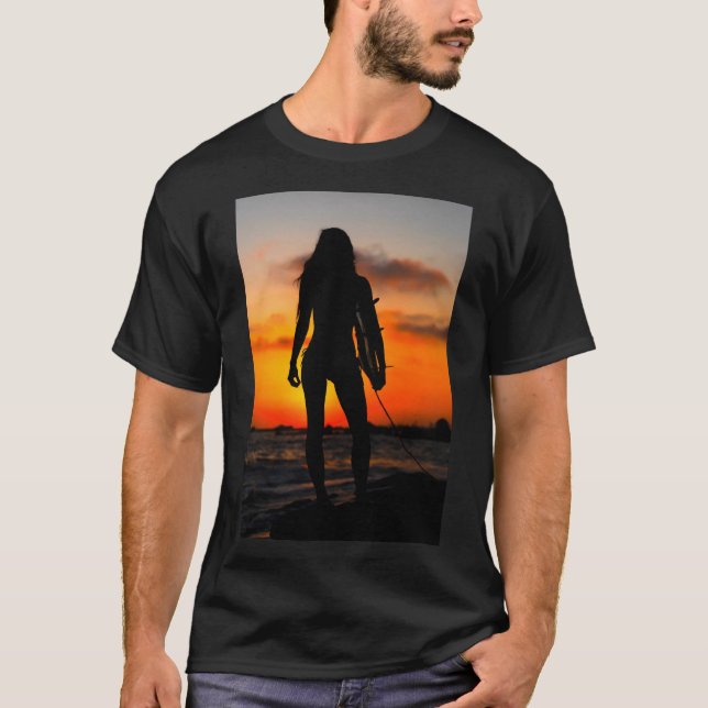 Camiseta Garota surfista (Frente)