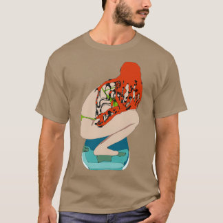 Camiseta Garota surfista ruiva