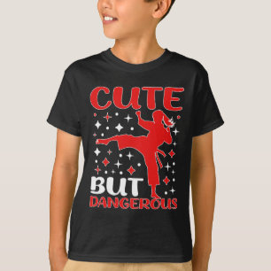 Camiseta Garota Taekwondo Bonita, Mas Perigosa, Karate Jiu