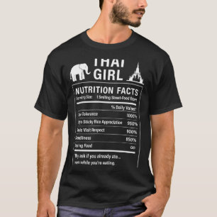 Camiseta Garota Tailandesa Orgulhosa Engraçada Tailândia