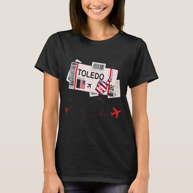 Camiseta Garota Toledo - Passagem de Embarque Toledo (Frente)