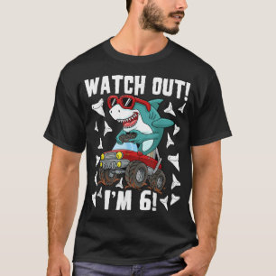 Camiseta Garota-Tubarão-6 De 6 Anos Monstro Tr