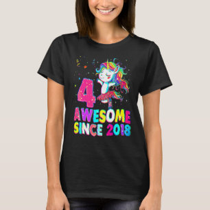 Camiseta Garota Unicórica do Balé de 4 Anos desde