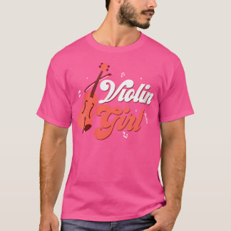 Camiseta Garota Violina Como Uma Garota Normal Apenas Uma O