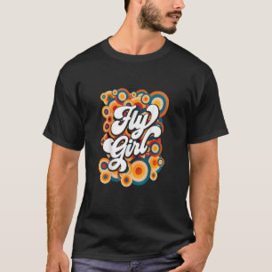 Camiseta Garota Voadora 60s 70s Velha Escola Disco Soul Hi