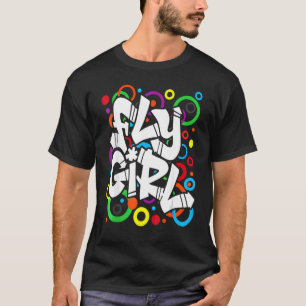 Camiseta Garota Voadora 80s 90s Antiga B Girl Hip Hop