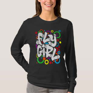 Camiseta Garota Voadora 80s 90s Antiga B Girl Hip Hop
