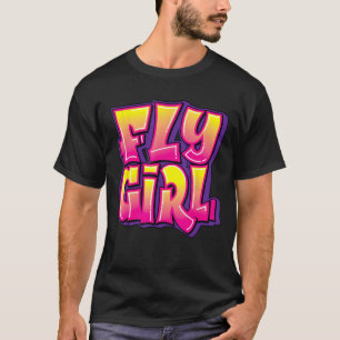 Camiseta Garota Voadora Hip Hop 80s 90s Dance B-Girl Urban