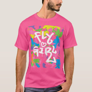 Camiseta Garota Voadora - Hiphop de dança de salto de salto