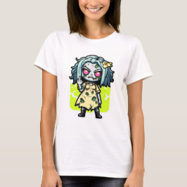 Camiseta garota ZOMBIE legal fantasia fácil de Halloween