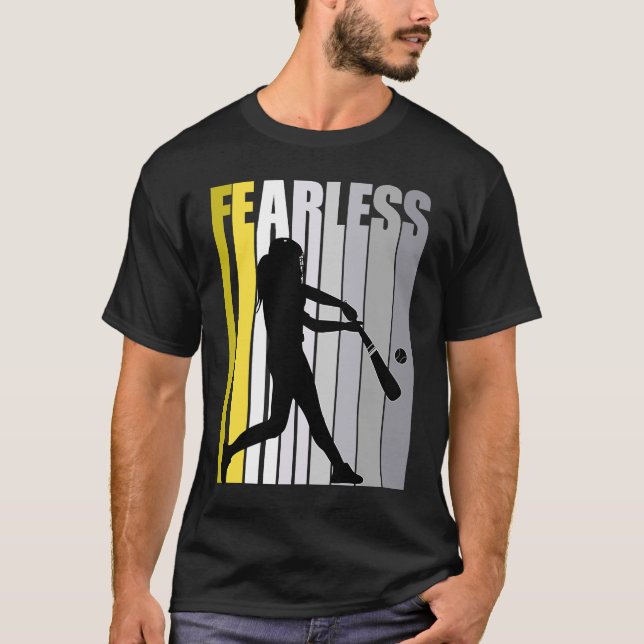 Camiseta Garotas Baseball Fierce Courage Forte Graphi (Frente)