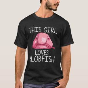 Camiseta Garotas Blobfish Engraçadas Crianças Animal Marinh