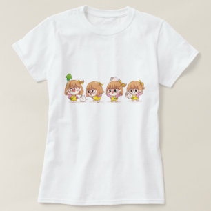 Camiseta Garotas Bonitas Com Gatos
