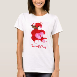 Camiseta Garotas, borboletas e abraços de urso se juntam!