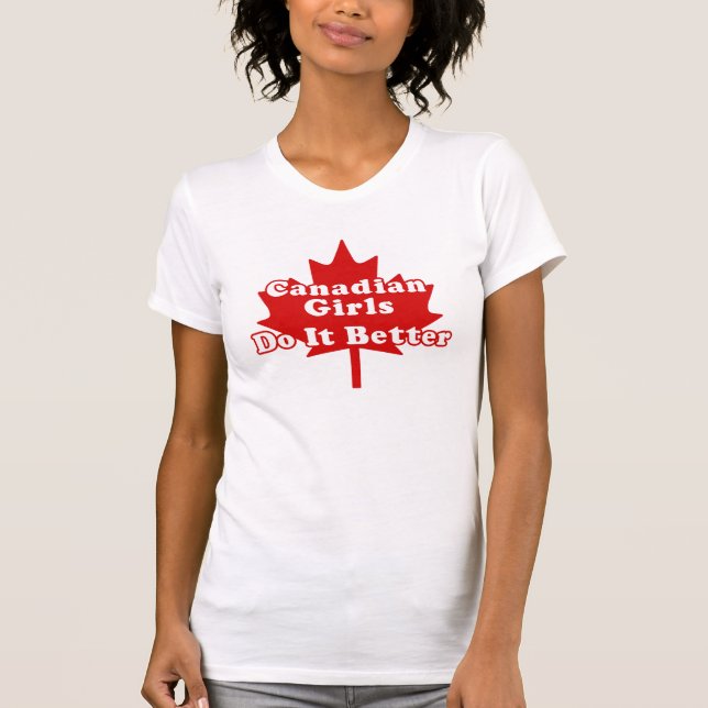 Camiseta Garotas canadenses fazem melhor (Frente)