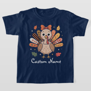 Camiseta Garotas Coquete do Dia de Ação de Graças   Peru Fe
