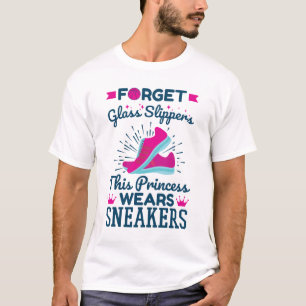 Camiseta Garotas de basquete, esta princesa Veste tênis