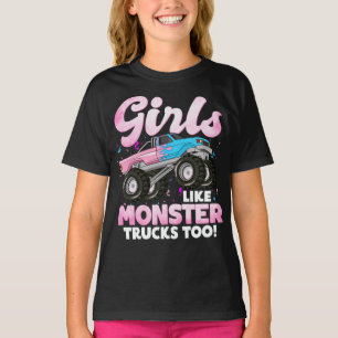 Camiseta Garotas De Caminhão Bonitas Como Caminhões Monstro