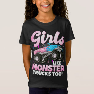 Camiseta Garotas De Caminhão Bonitas Como Caminhões Monstro