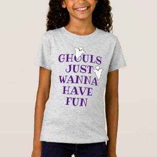 Camiseta Garotas de Halloween que Monstros Querem se Divert