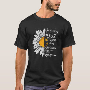 Camiseta Garotas De Janeiro De 1952 70 Aniversário Oferece