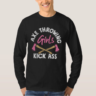 Camiseta Garotas de Lançamento de Machado Lançadora de Mac