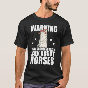 Camiseta Garotas de Montaria Mulheres Podem Falar Sobre Cav