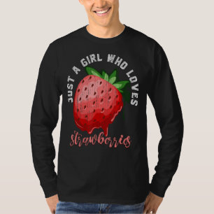 Camiseta Garotas de morango-branca Fruta-boi-vermelho