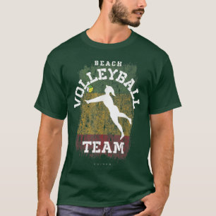 Camiseta Garotas de Voleibol de Praia Guiné Bandeira Gir de