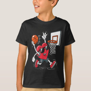 Camiseta Garotas Dias de os namorados de basquete de Dunkin