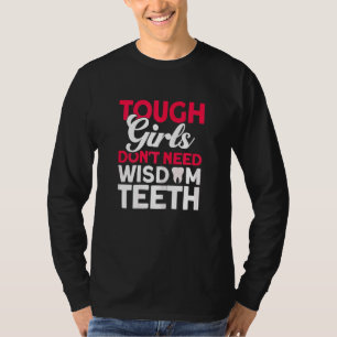 Camiseta Garotas difíceis não precisam de sabedoria dentes