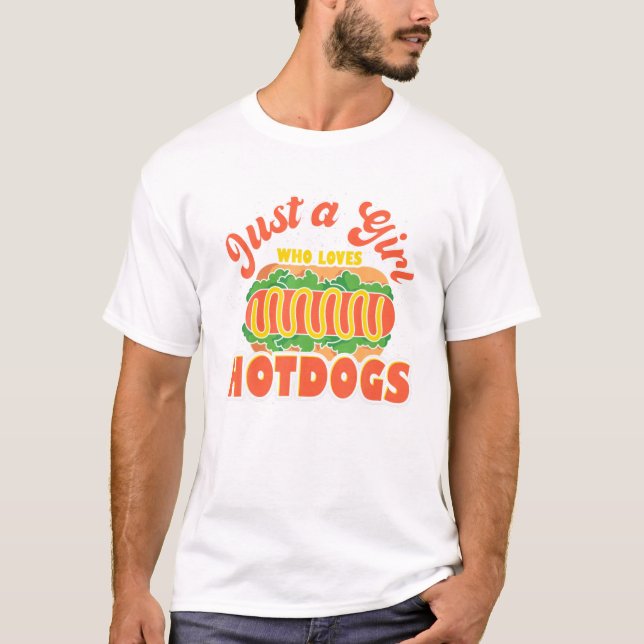 Camiseta Garotas do Cachorro Quente Francam Salsichas Weine (Frente)
