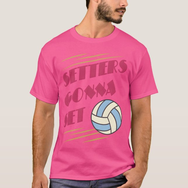Camiseta Garotas do jogo de volei Setters Gonna Set (Frente)