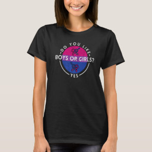 Camiseta Garotas do Orgulho Bissexual Lgbt Meninas Sim Quee