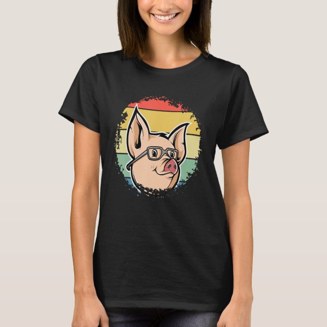 Camiseta Garotas do Pig Face Meninos Fazenda Animal Farmer (Frente)