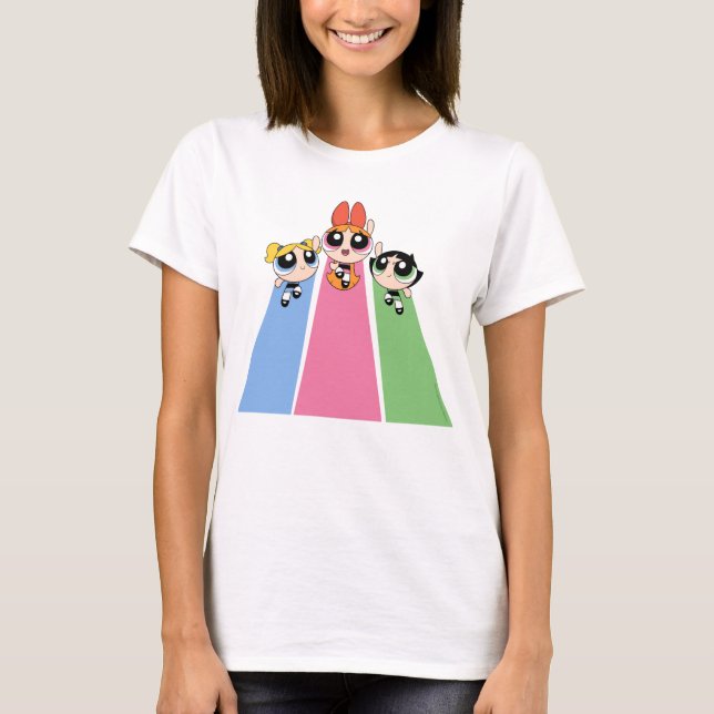 Camiseta Garotas do Powerpuff Voam Alto (Frente)